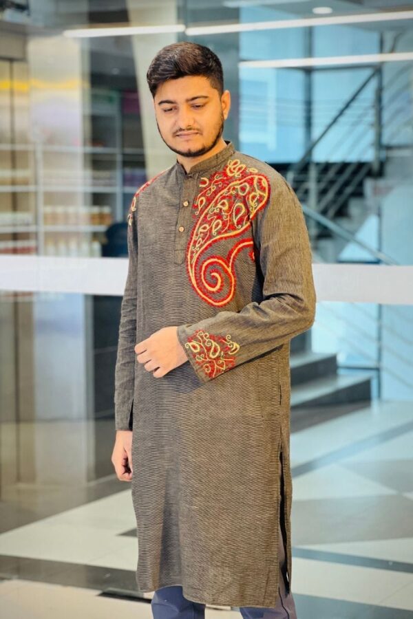cotton normal hand emb panjabi