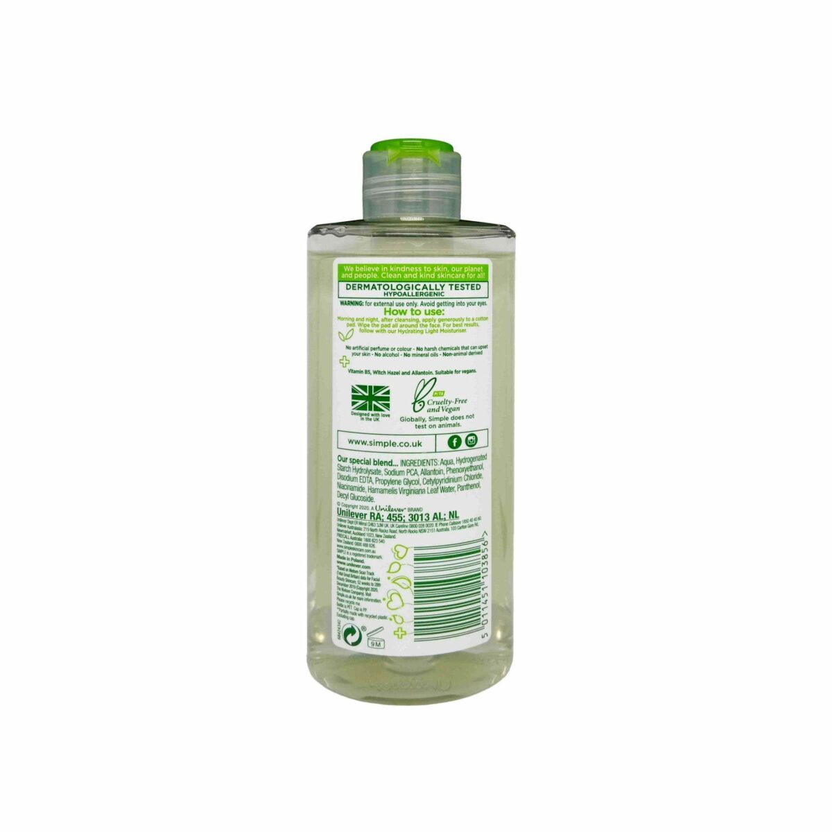 Simple Kind To Skin Soothing Facial Toner
