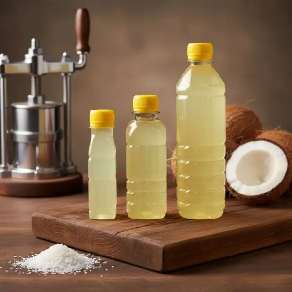 cold pressed pure coconut oil (কোল্ড প্রেসড খাঁটি নারকেল তেল)