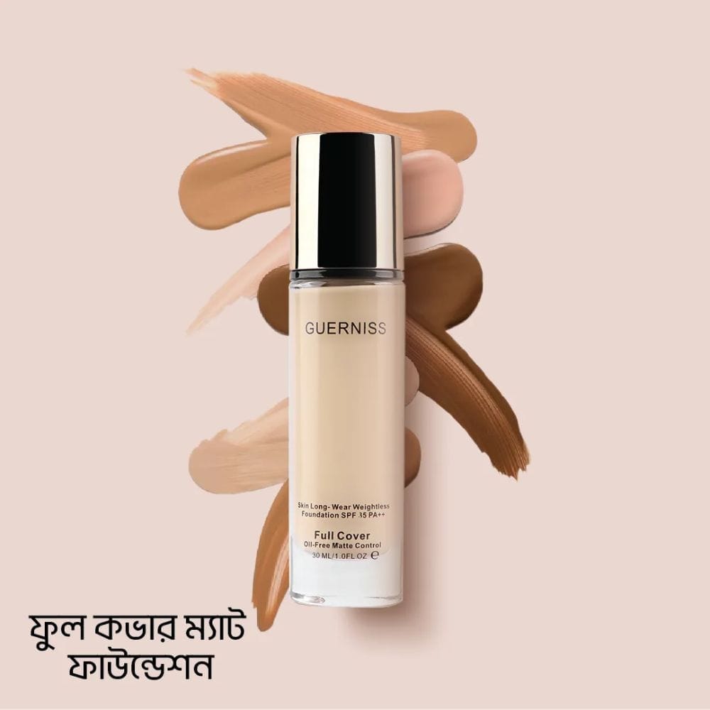 guerniss full cover matte foundation 30ml guerniss full cover matte foundation 30ml