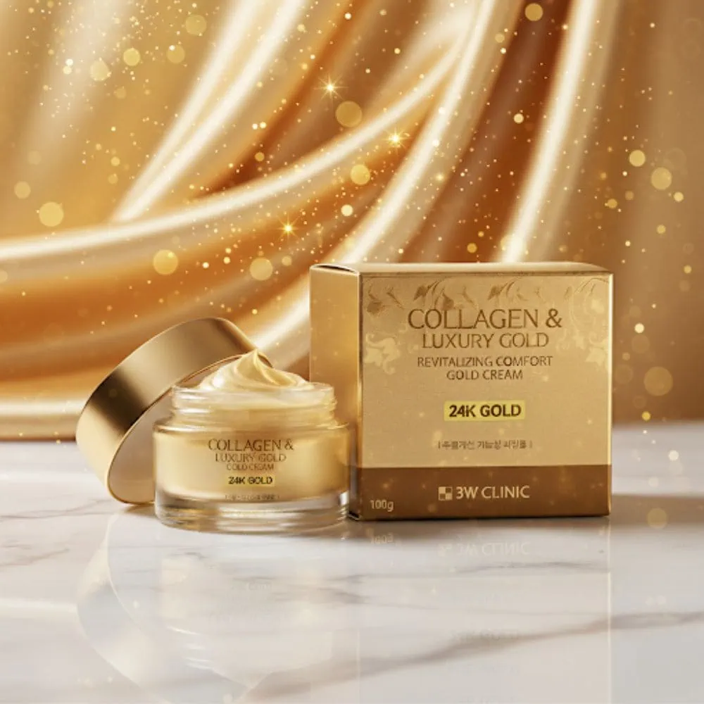 3w clinic collagen & luxury gold revitalizing comfort 24k gold cream 100g 3w clinic collagen & luxury gold revitalizing comfort 24k gold cream 100g