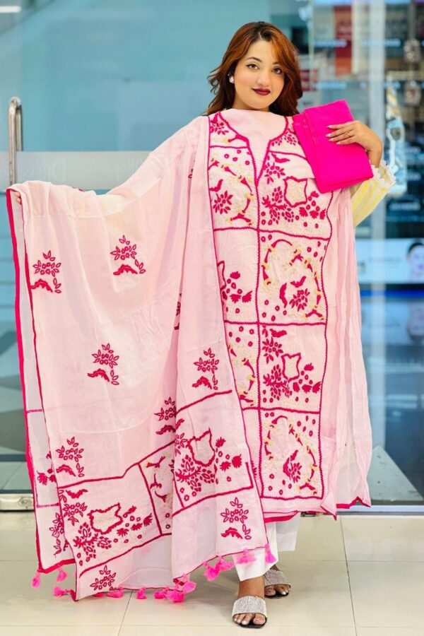 reshmi yarn cross golap bexi shalwar kameez set 2