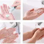 portable hand washing mini paper soap 1 piece
