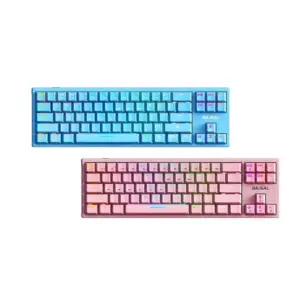 bajeal k71 wired mechanical keyboard with rgb light