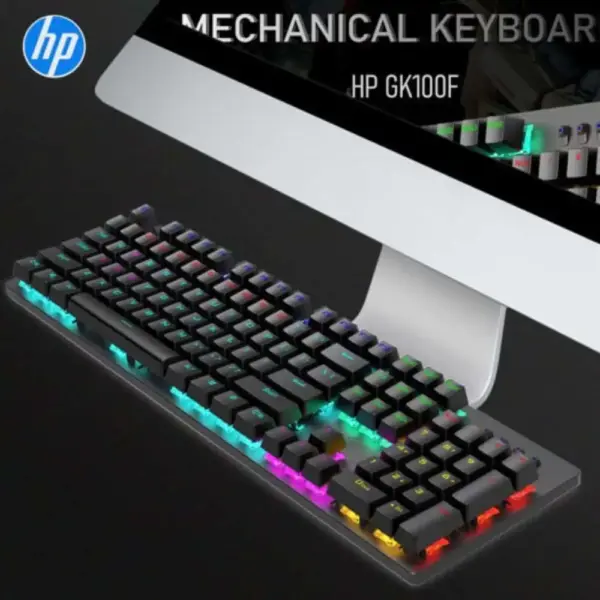 hp gk100f wired mechanical rgb gaming keyboard