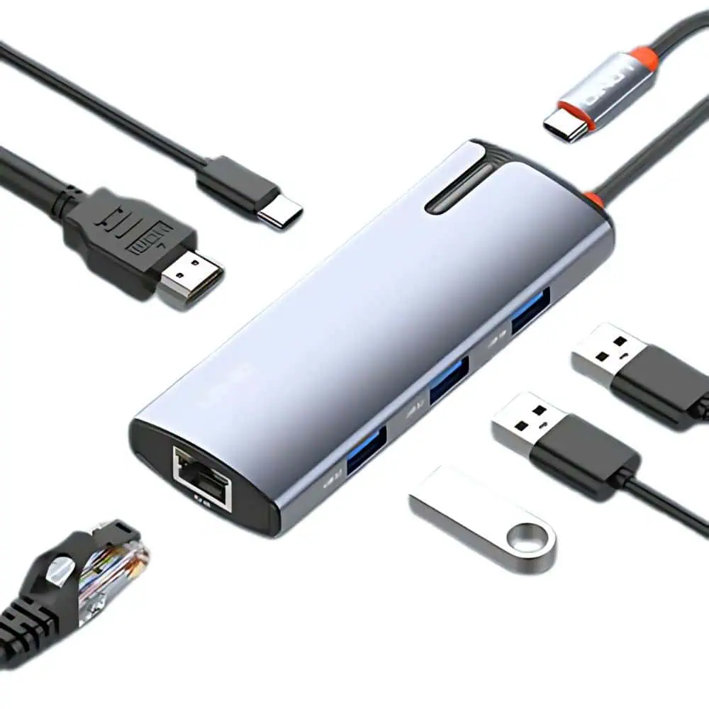 LDNIO DS-16H 6 In 1 USB C Docking Station (1) ldnio ds 16h 6 in 1 usb c docking station
