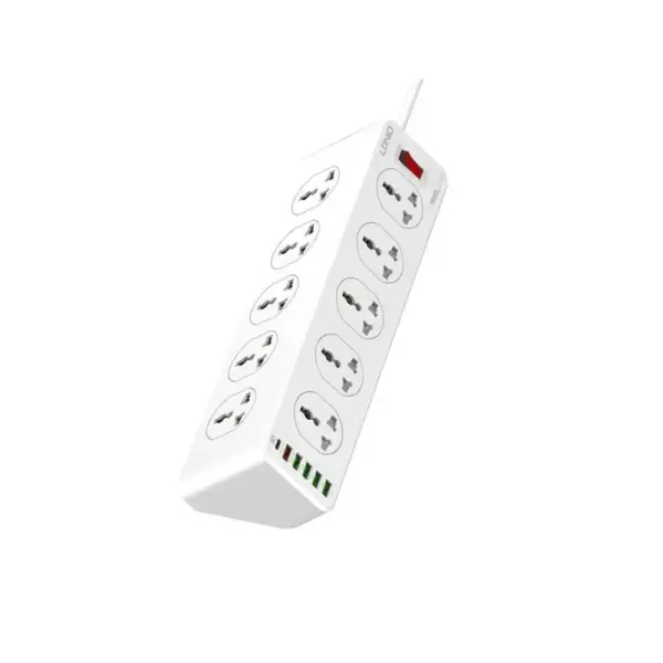 ldnio sc10610 30w 6 port usb charger power strip