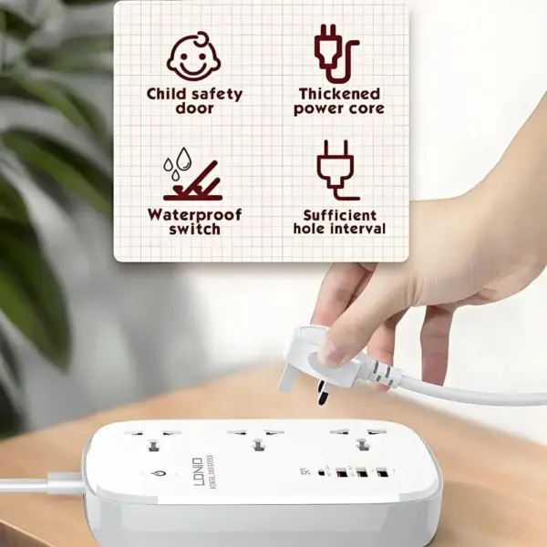 ldnio scw3451 wifi smart universal power socket