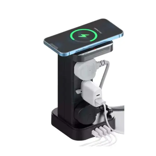 ldnio skw6457 6 outlet usb tower extension power socket