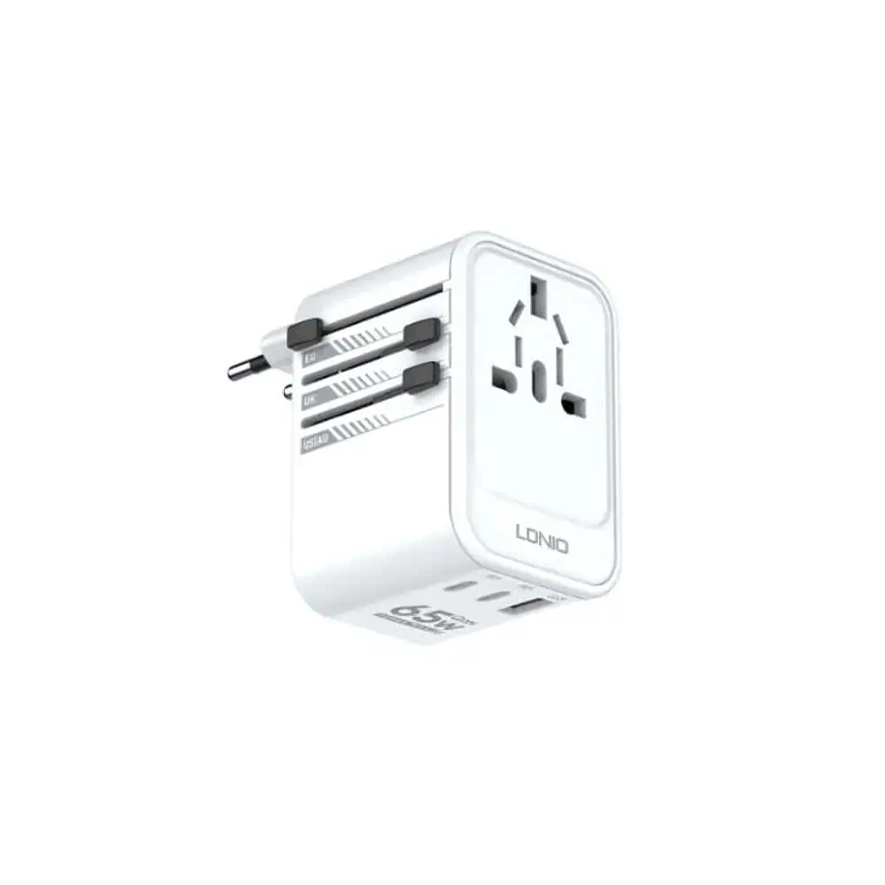 LDNIO Z6 3 USB Ports 65W GaN Travel Adapter (6) ldnio z6 3 usb ports 65w gan travel adapter