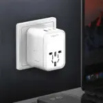 ldnio z6 3 usb ports 65w gan travel adapter