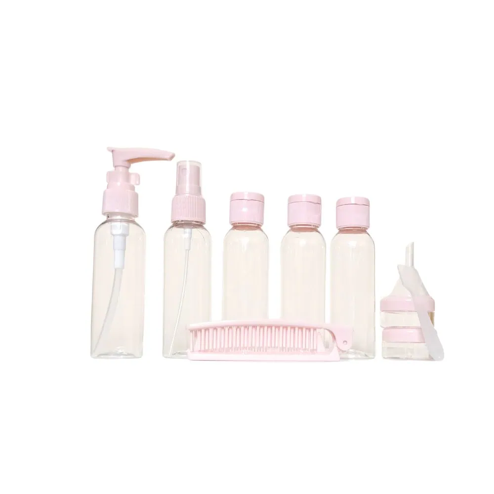 00566 plastic travel bottles portable blue/ pink
