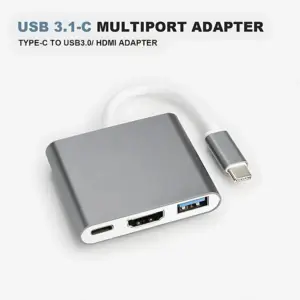 type c to hdmi 3 in 1 multiport adapter converter