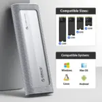 orico external m.2 sata+ nvme enclosure axm2s g2 v1