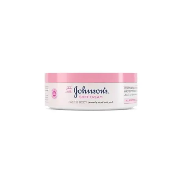 johnson's face and body cream 24 hours moisture soft 200ml