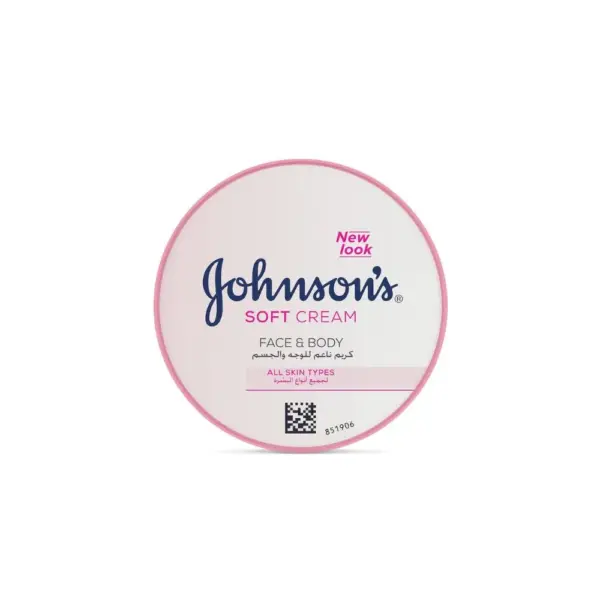 johnson's face and body cream 24 hours moisture soft 200ml