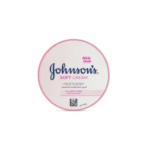 johnson's face and body cream 24 hours moisture soft 200ml