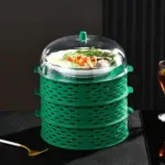 5 layer hollow vegetable and food cover for dining table