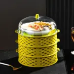 5 layer hollow vegetable and food cover for dining table