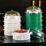 5 layer hollow vegetable and food cover for dining table