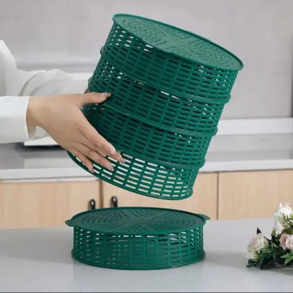 5 layer hollow vegetable and food cover for dining table