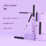 plum eye swear by kohl kajal deep black 0.35gm