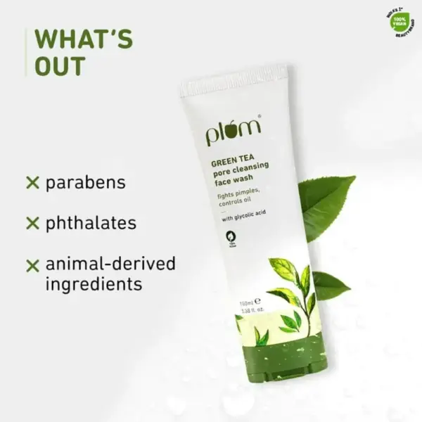 plum green tea pore cleansing face wash 100ml