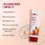 plum saffron & papaya glow bright face wash 100ml