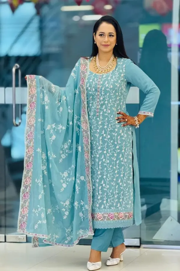 spring georgette embroidered catalogue