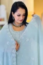 sana noor georgette embroidered catalogue
