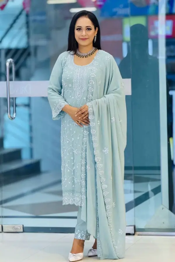 sana noor georgette embroidered catalogue