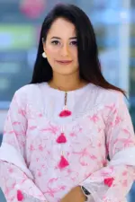 pink color printed rayon spandex tailoring co ord's