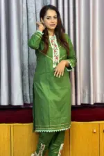 leaf green jacquard co ords