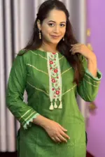 leaf green jacquard co ords
