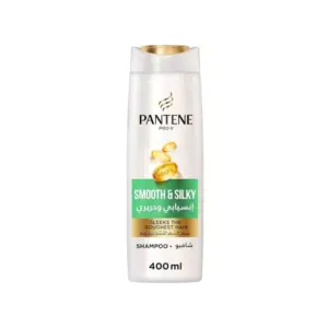 pantene pro v smooth & silky shampoo 400ml