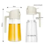 sprayable and fourable oil bottle