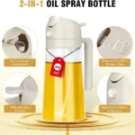 sprayable and fourable oil bottle