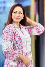multi color printed viscose co ords