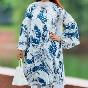 navy blue printed viscose co ords