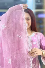 spring cotton machine embroidered shalwar suit