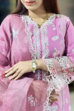 spring cotton machine embroidered shalwar suit