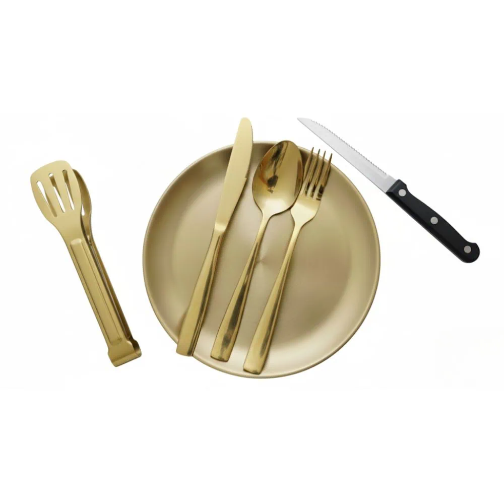 golden color dining kit golden color dining kit