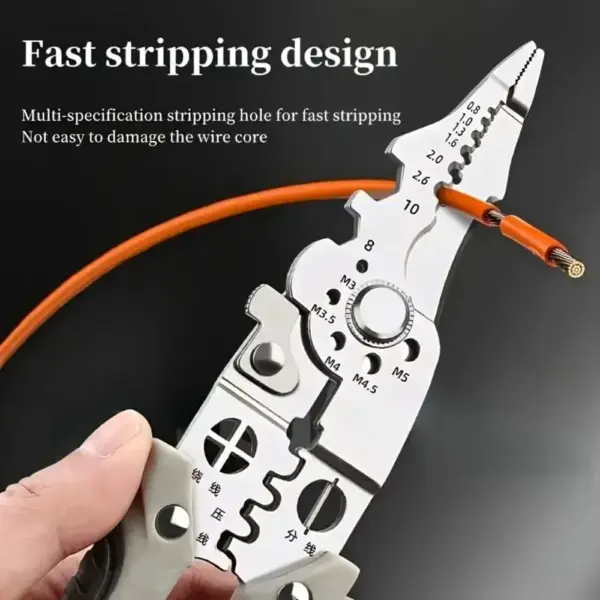 multi functional wire cutter and stripper tool