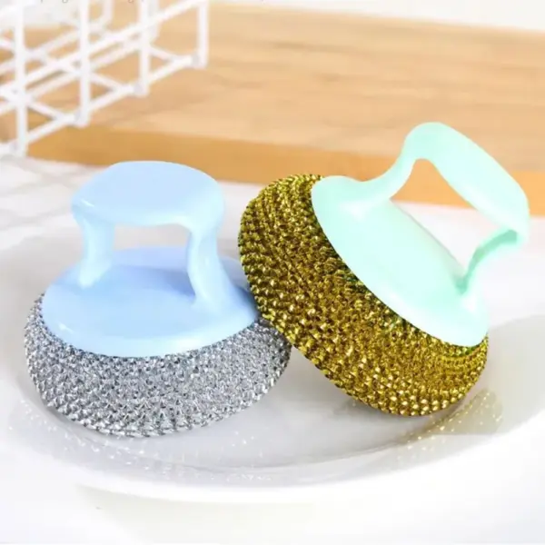 kitchen dish washing brush with steel wire