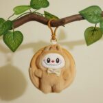labubu doll keychain bag