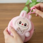 labubu doll keychain bag