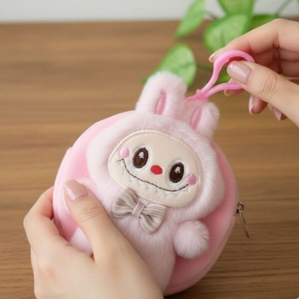 labubu doll keychain bag