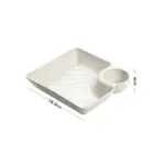 plastic snacks serving plate set 4 pcs