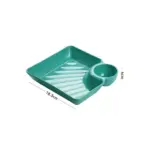 plastic snacks serving plate set 4 pcs