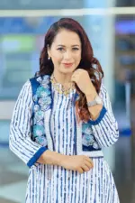 indigo silk embroiderd coaty set